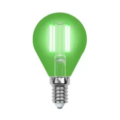Лампочка светодиодная  LED-G45-5W/GREEN/E14 GLA02GR картон