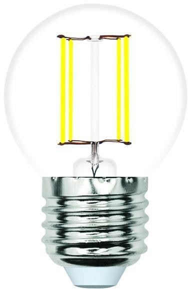 Лампочка светодиодная филаментная LED-G45-SLF LED-G45-4W/3000K/E27/CL/SLF