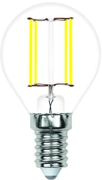 Лампочка светодиодная филаментная LED-G45-SLF LED-G45-6W/3000K/E14/CL/SLF