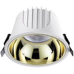 358704 SPOT NT21 207  белый/золото Светильник встраиваемый светодиодный IP20 LED 4000К 40W 100-265V KNOF