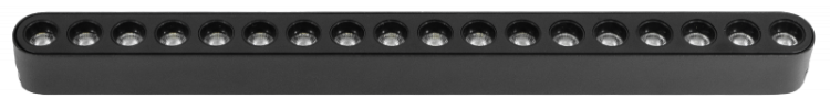 CLARUS SMART Магнитный ультратонкий трековый светильник AKCENT черный, 18W, 2700~6000K.