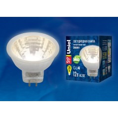 Лампочка светодиодная  LED-MR11-3W/WW/GU4 GLZ21TR