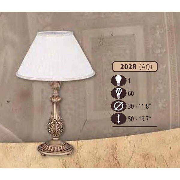 Интерьерная настольная лампа 202R 202R/1 AQ BEIGE SHADE