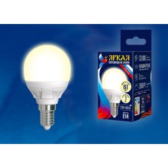 Лампочка светодиодная  LED-G45 7W/WW/E14/FR PLP01WH картон