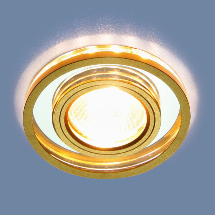 Встраиваемый светильник Elektrostandard 7021 MR16 SL/GD зеркальный/золото 4690389099359