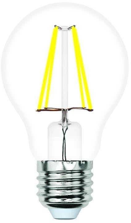 Лампочка светодиодная филаментная LED-A60-SLF LED-A60-5W/4000K/E27/CL/SLF