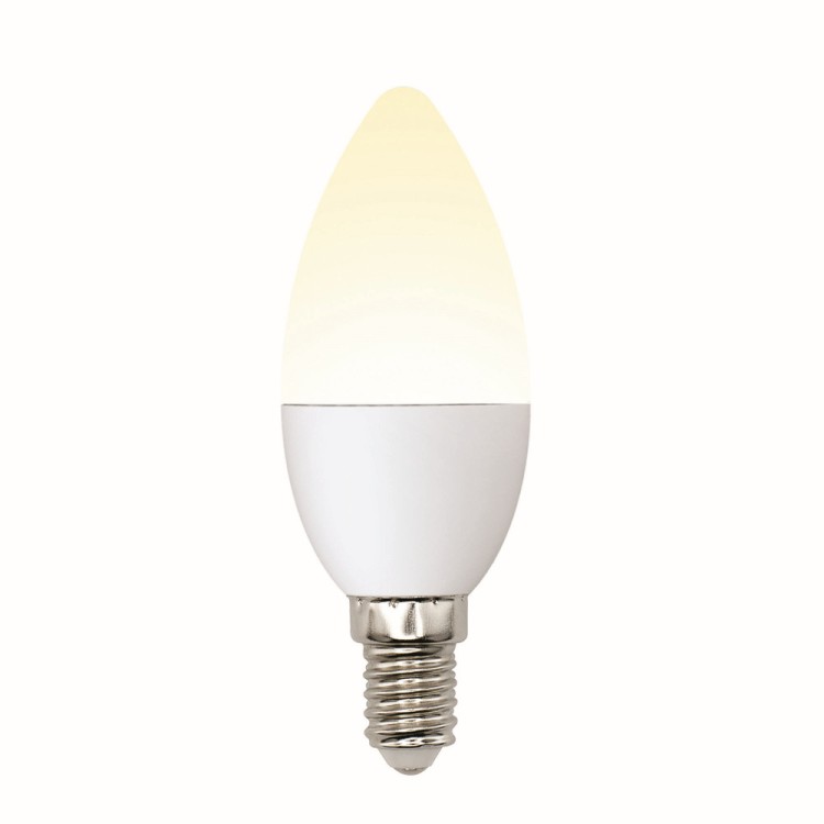 Лампочка светодиодная  LED-C37-6W/WW/E14/FR/MB PLM11WH картон