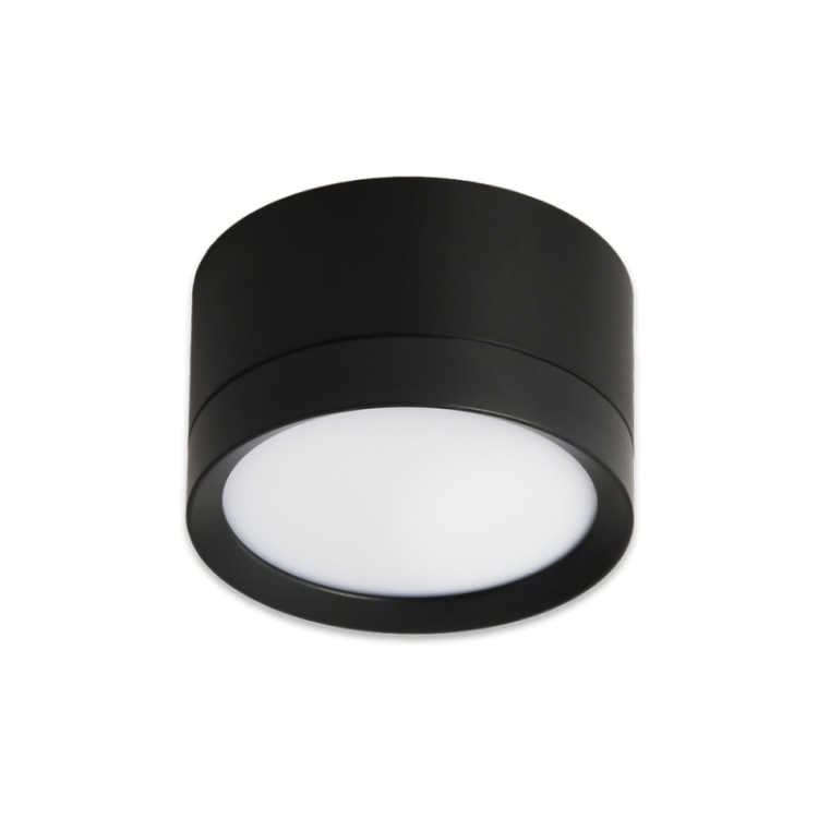 Светильник GX53 ART SMART чёрный, универсальный, 85*50 мм.